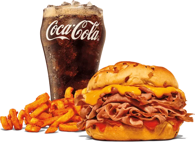 An Arby&rsquo;s Classic Beef &rsquo;n Cheddar Meal